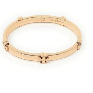 Tory Burch Classic Logo Hinge Bangle